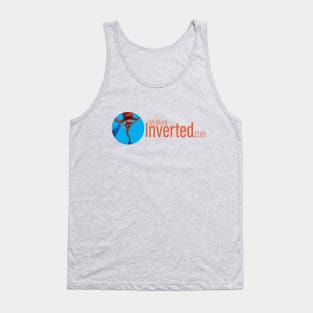 We Were Inverted Logo | Blue Circle | Orange Text Tank Top